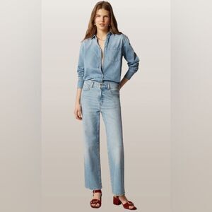 J. Crew Light Blue Denim Blouse NWT!